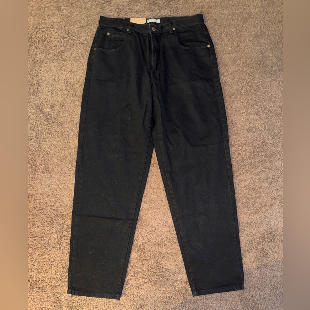 Vintage Badge Brand Black Jeans